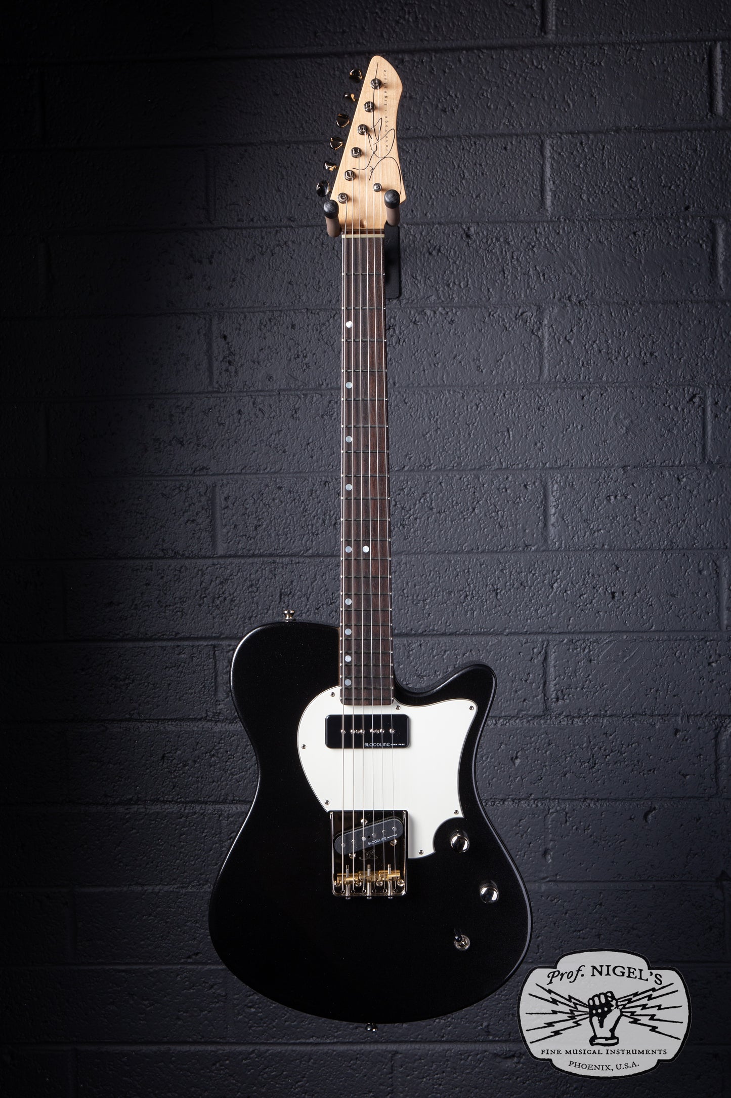 John Page Guitars Signature AJ Black Metallic Rosewood Alder