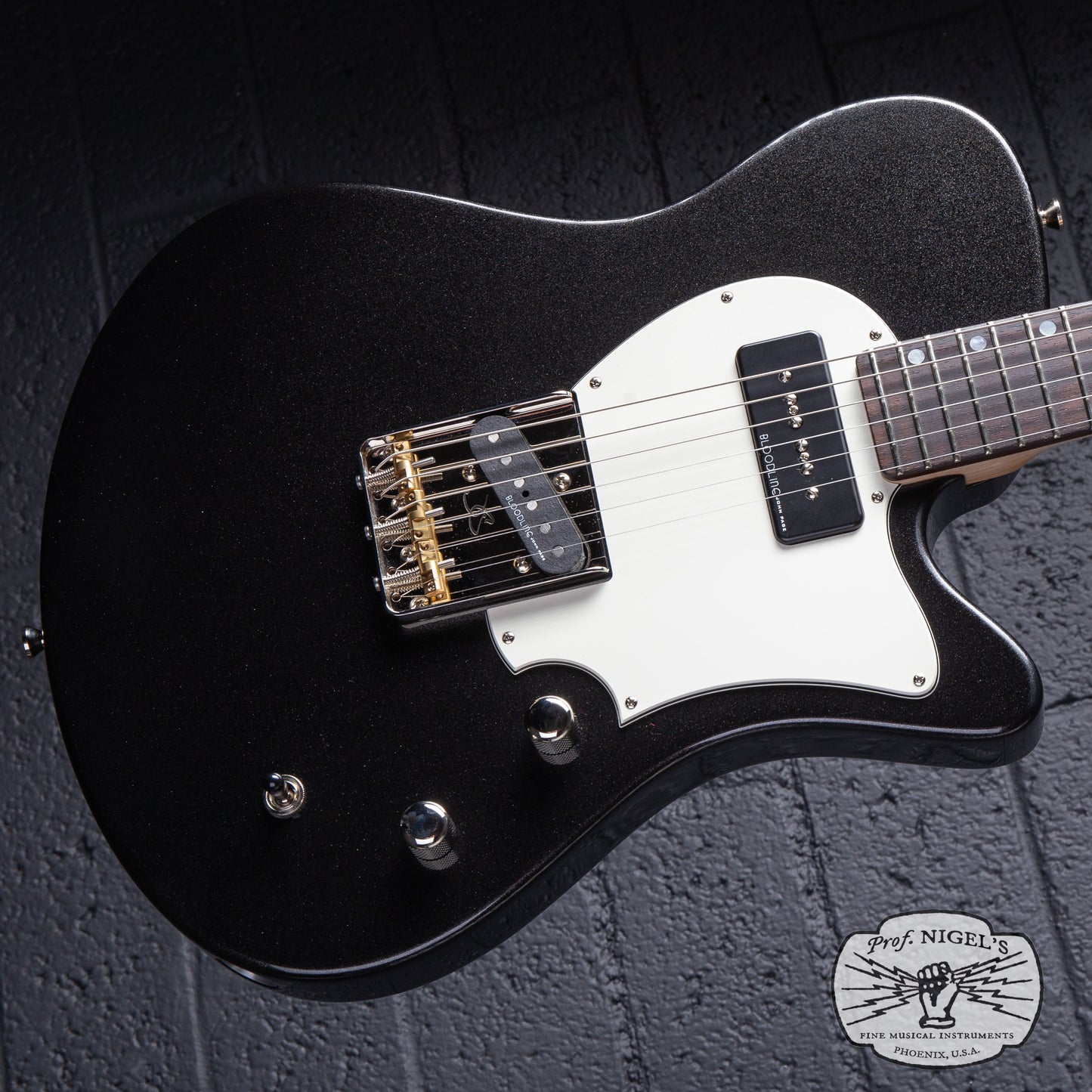 John Page Guitars Signature AJ Black Metallic Rosewood Alder