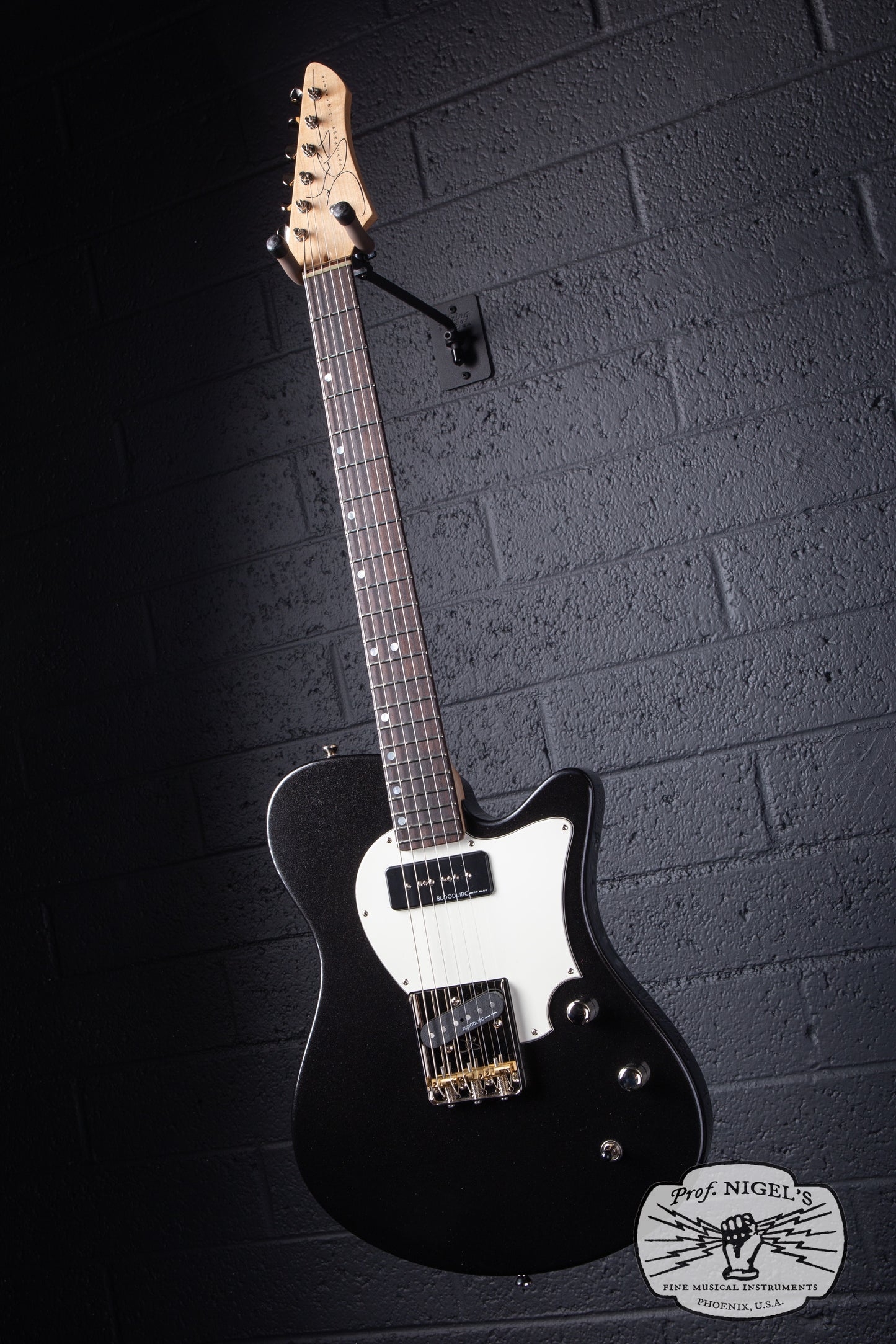 John Page Guitars Signature AJ Black Metallic Rosewood Alder