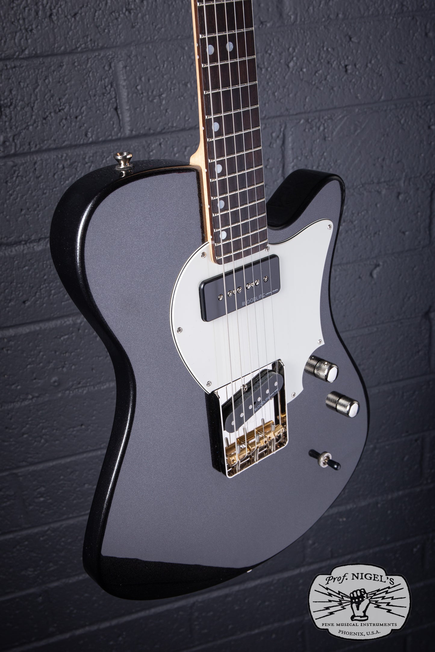 John Page Guitars Signature AJ Black Metallic Rosewood Alder