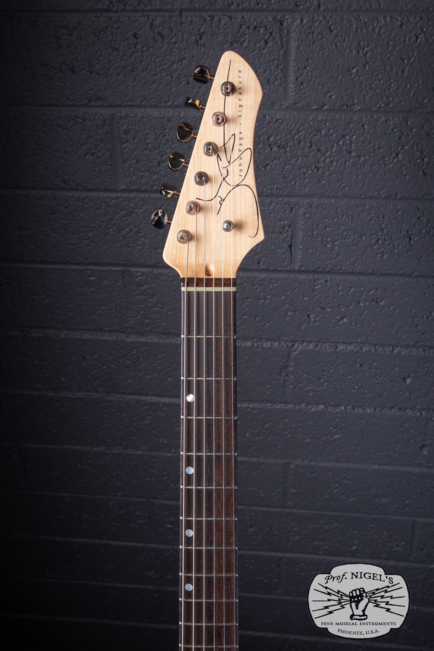 John Page Guitars Signature AJ Black Metallic Rosewood Alder