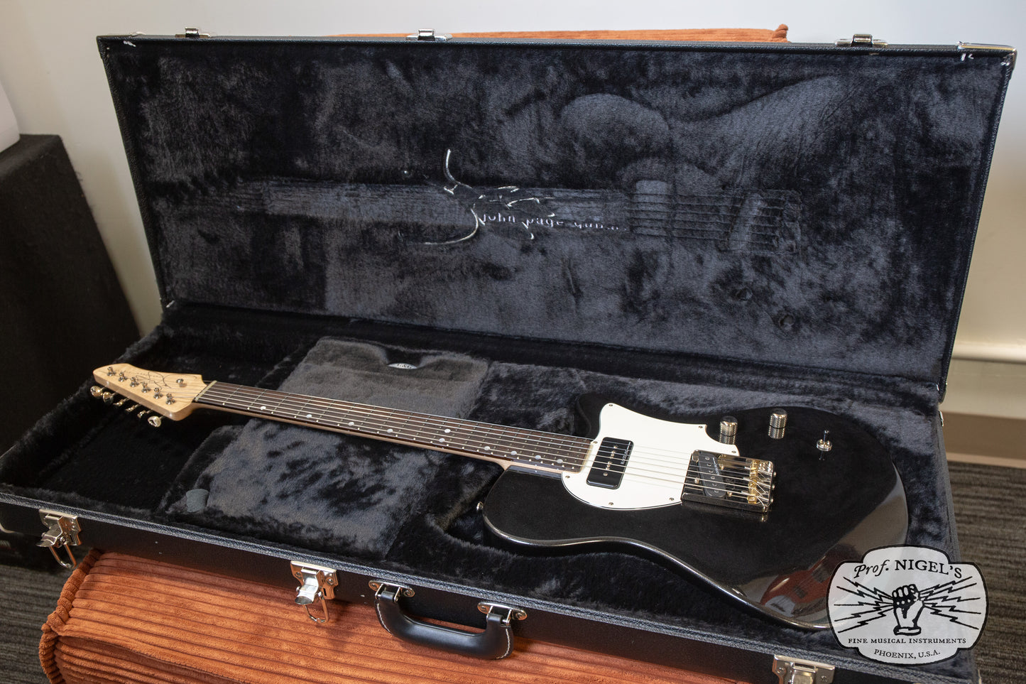 John Page Guitars Signature AJ Black Metallic Rosewood Alder