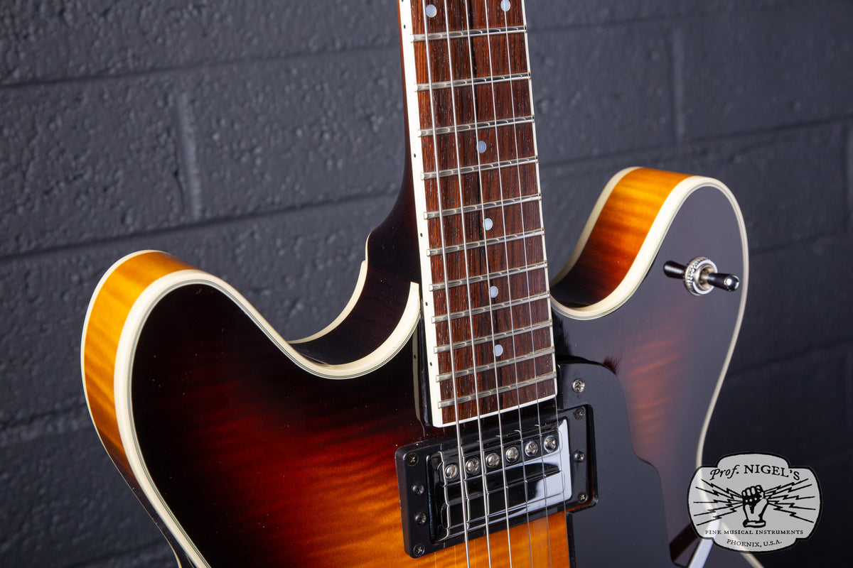 Guild Starfire IV USA Corona Sunburst Semi-Hollow Electric Guitar w/ HSC