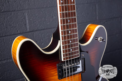 Guild Starfire IV USA Corona Sunburst Semi-Hollow Electric Guitar w/ HSC