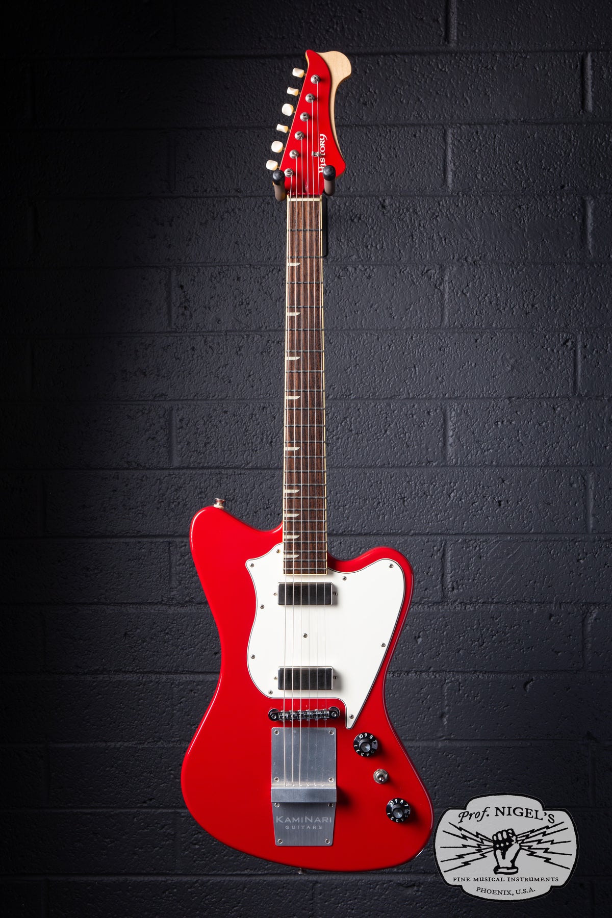 Fujigen-made History x Kaminari KH-Cygnet Red DiMarzio Mini Humbucker Non-Reverse MIJ