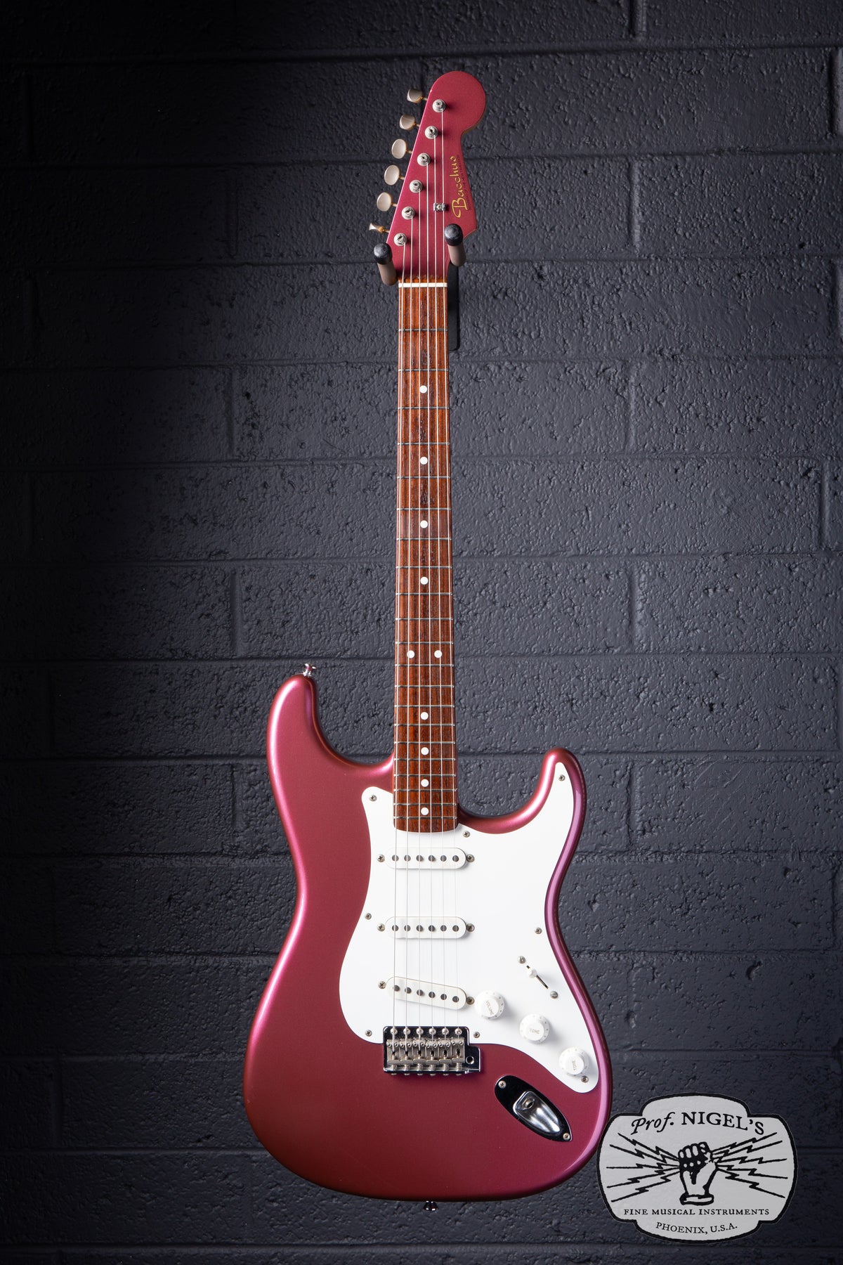 1999 Bacchus BST-64V Vintage Series Burgundy Mist Matching Headstock Lacquer MIJ