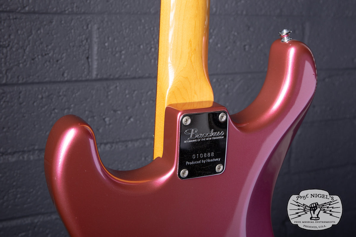 1999 Bacchus BST-64V Vintage Series Burgundy Mist Matching Headstock Lacquer MIJ
