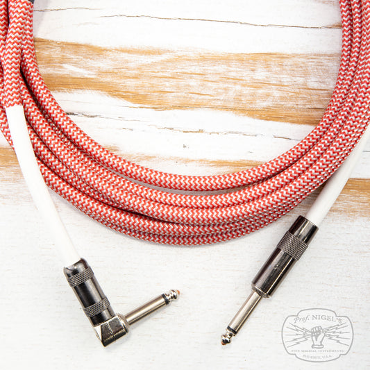 The Looking Glass Ultra-Low Capacitance Instrument Cable (Candy Cane)