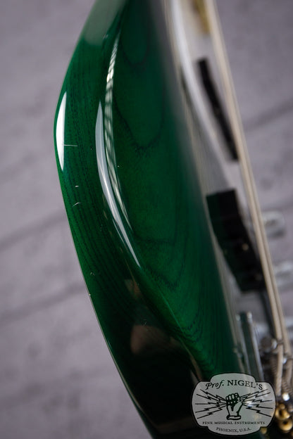 Bacchus MIJ Craft WL-JB4/R Transparent Green Alder Jazz Bass Momose Pickups Made in Japan