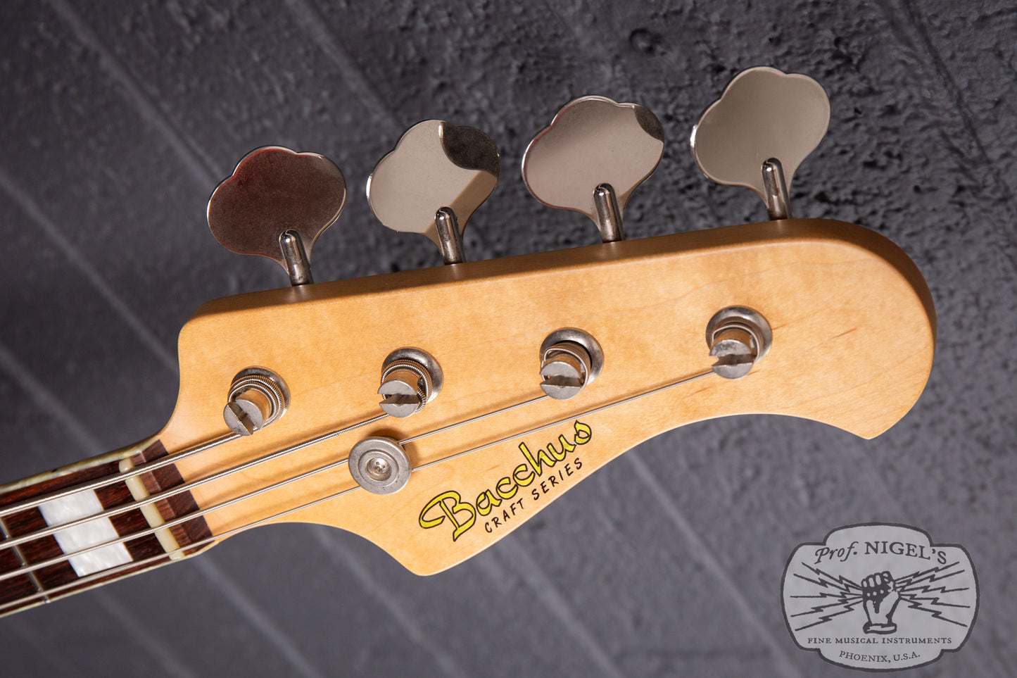 Bacchus MIJ Craft WL-JB4/R Transparent Green Alder Jazz Bass Momose Pickups Made in Japan