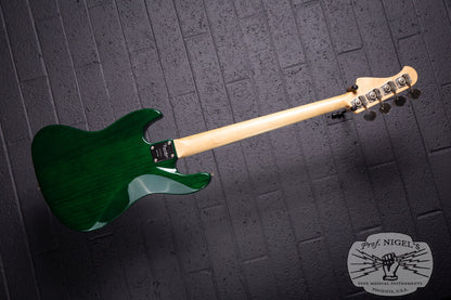 Bacchus MIJ Craft WL-JB4/R Transparent Green Alder Jazz Bass Momose Pickups Made in Japan