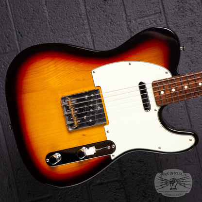Fender MIJ Hybrid '60s Telecaster American Vintage '58 US Pickups Rosewood 3TS Three Tone Sunburst Made in Japan