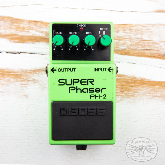 Boss PH-2 Super Phaser 1984 Black Label Vintage MIJ
