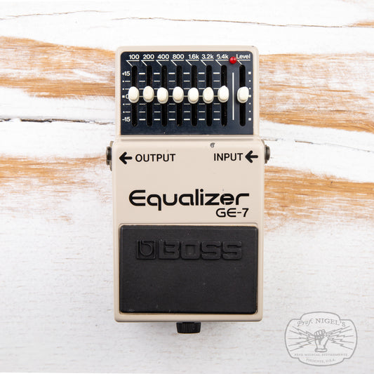 Boss GE-7 Equalizer MIJ Black Label 1987 Vintage Made in Japan