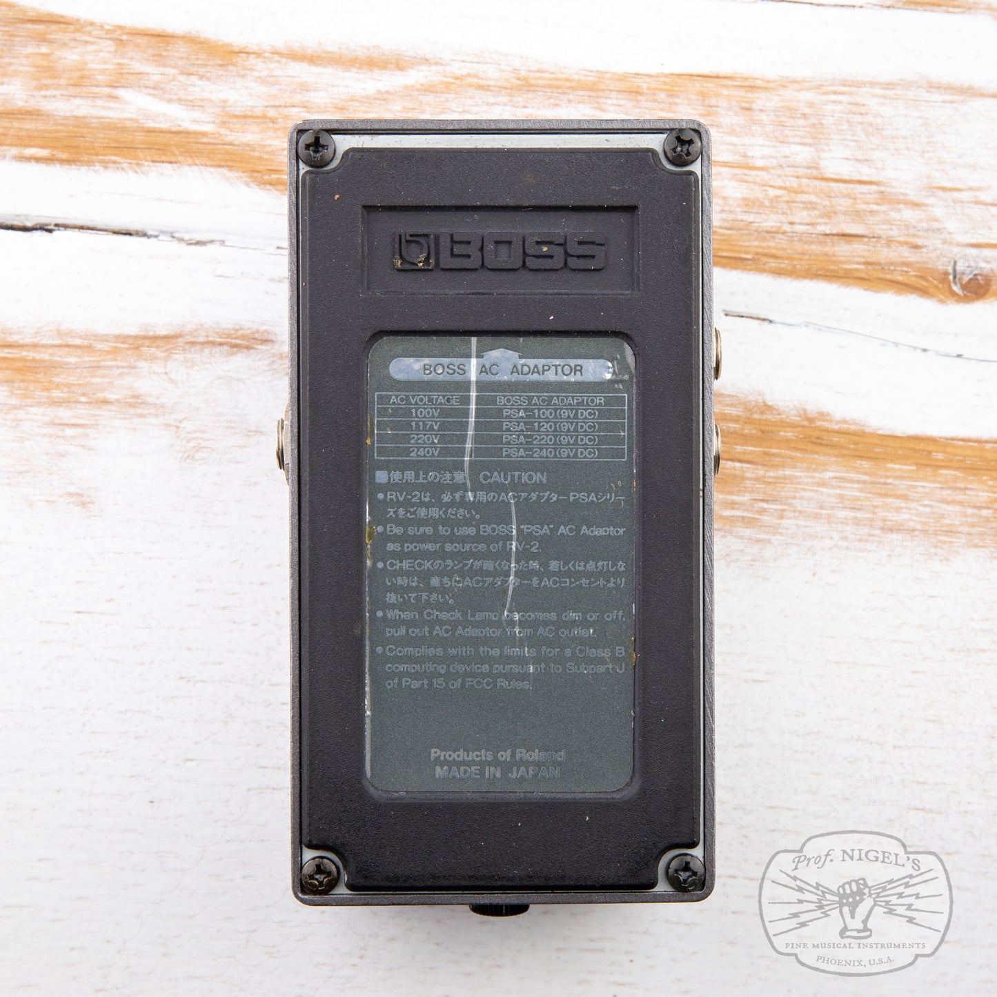 Boss RV-2 Digital Reverb (Dark Gray Label) 1987 Vintage MIJ Made in Japan