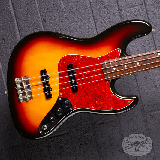 1991 Fender MIJ JBD-62 Fujigen US JB-Vintage Pickups 3TS Vintage Made in Japan Three Tone Sunburst