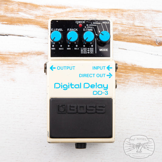 Boss MIJ DD-3 Digital Delay Long Chip (Blue Label) 1988 Vintage Made in Japan