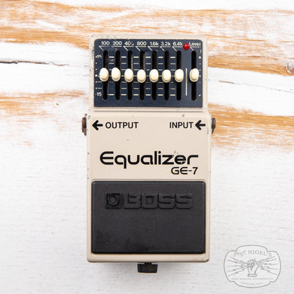 Boss GE-7 Equalizer MIJ Black Label 1988 Vintage Made in Japan