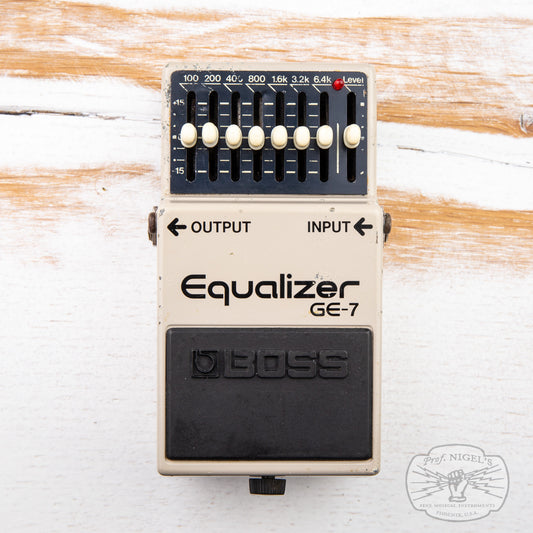 Boss GE-7 Equalizer MIJ Black Label 1988 Vintage Made in Japan