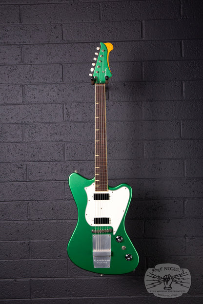 Fujigen-made History x Kaminari KH-Cygnet 2016 Apple Green Metallic DiMarzio Mini Humbucker Non-Reverse MIJ Made in Japan