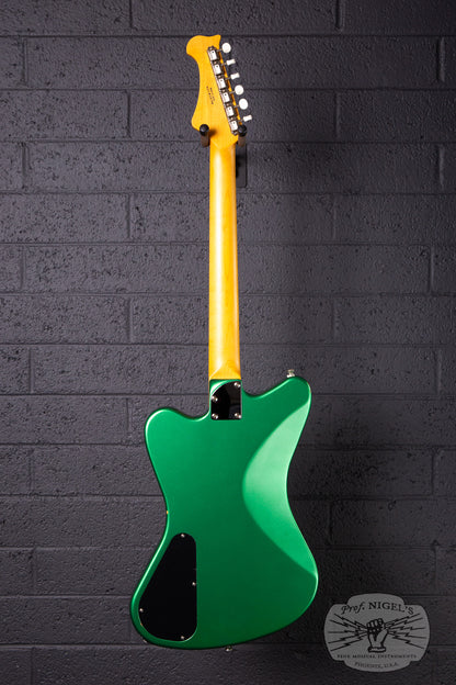 Fujigen-made History x Kaminari KH-Cygnet 2016 Apple Green Metallic DiMarzio Mini Humbucker Non-Reverse MIJ Made in Japan