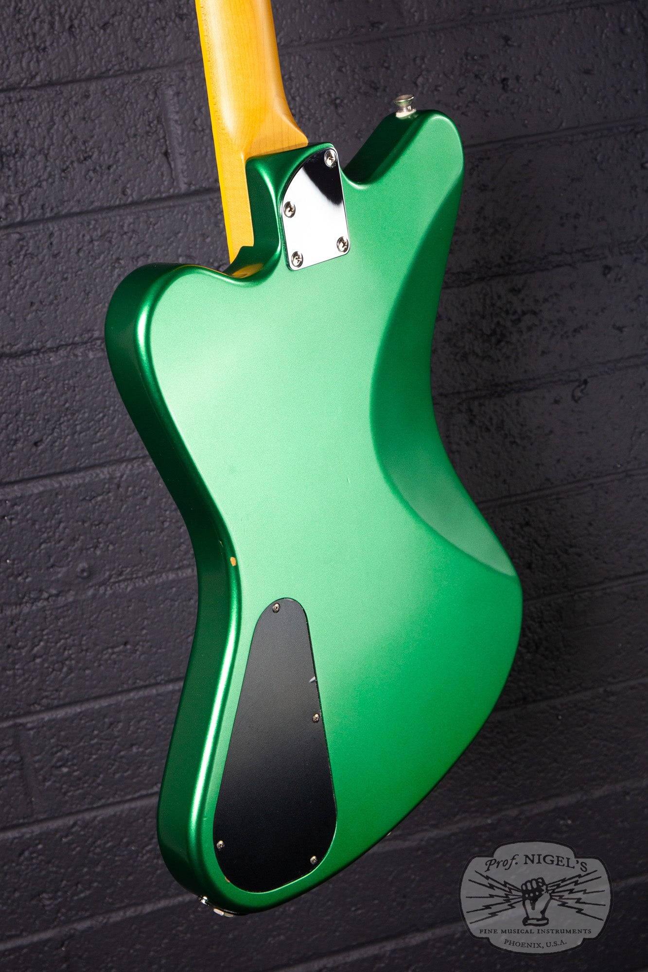 Fujigen-made History x Kaminari KH-Cygnet 2016 Apple Green Metallic DiMarzio Mini Humbucker Non-Reverse MIJ Made in Japan