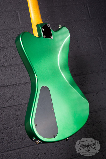 Fujigen-made History x Kaminari KH-Cygnet 2016 Apple Green Metallic DiMarzio Mini Humbucker Non-Reverse MIJ Made in Japan
