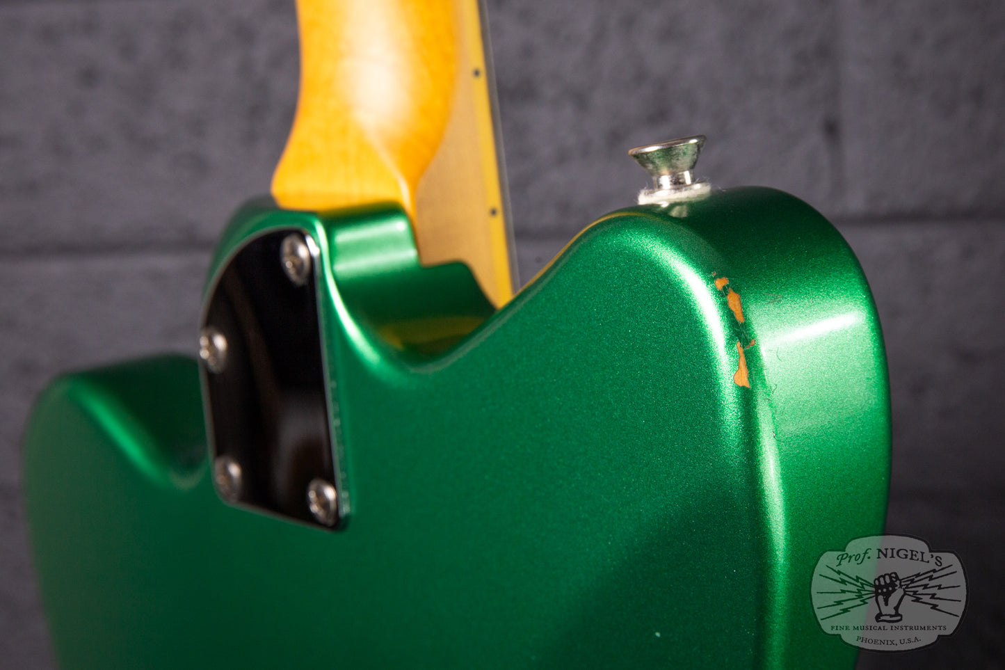Fujigen-made History x Kaminari KH-Cygnet 2016 Apple Green Metallic DiMarzio Mini Humbucker Non-Reverse MIJ Made in Japan