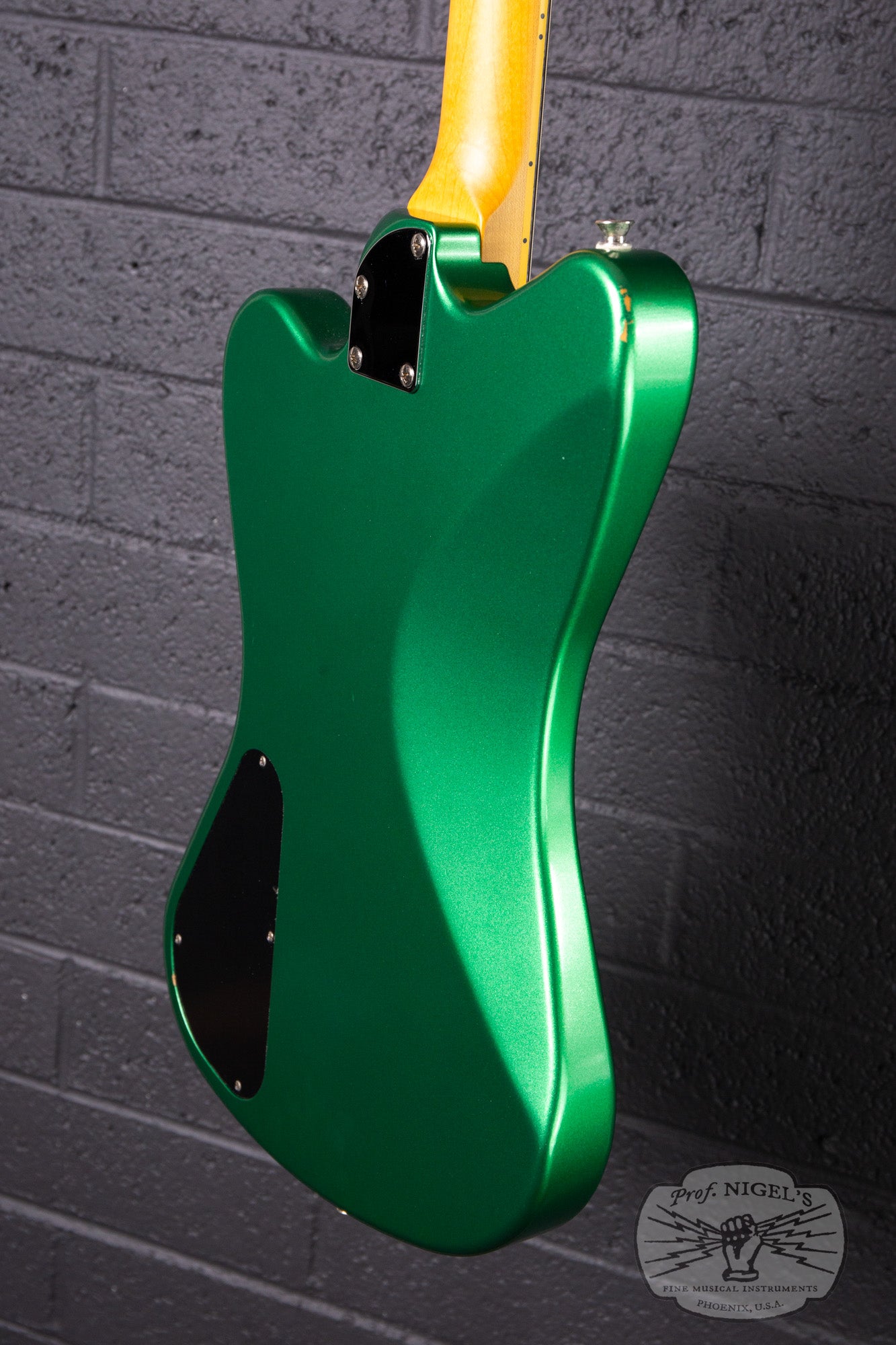 Fujigen-made History x Kaminari KH-Cygnet 2016 Apple Green Metallic DiMarzio Mini Humbucker Non-Reverse MIJ Made in Japan