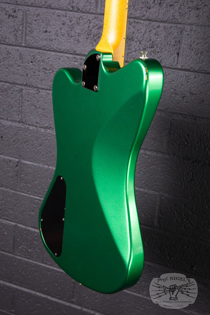 Fujigen-made History x Kaminari KH-Cygnet 2016 Apple Green Metallic DiMarzio Mini Humbucker Non-Reverse MIJ Made in Japan