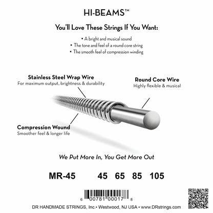 HI-BEAM™ Stainless Steel Bass Strings