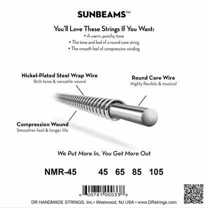 SUNBEAM™ Nickel Plated Bass Strings