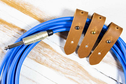 The Professor's Leather Cable Keeper (Light Brown) Made in USA
